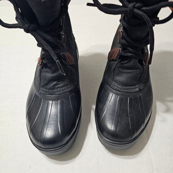 SOREL Alpine Felt Winter Duck Boot Black Size W7 - Picture 3 of 8